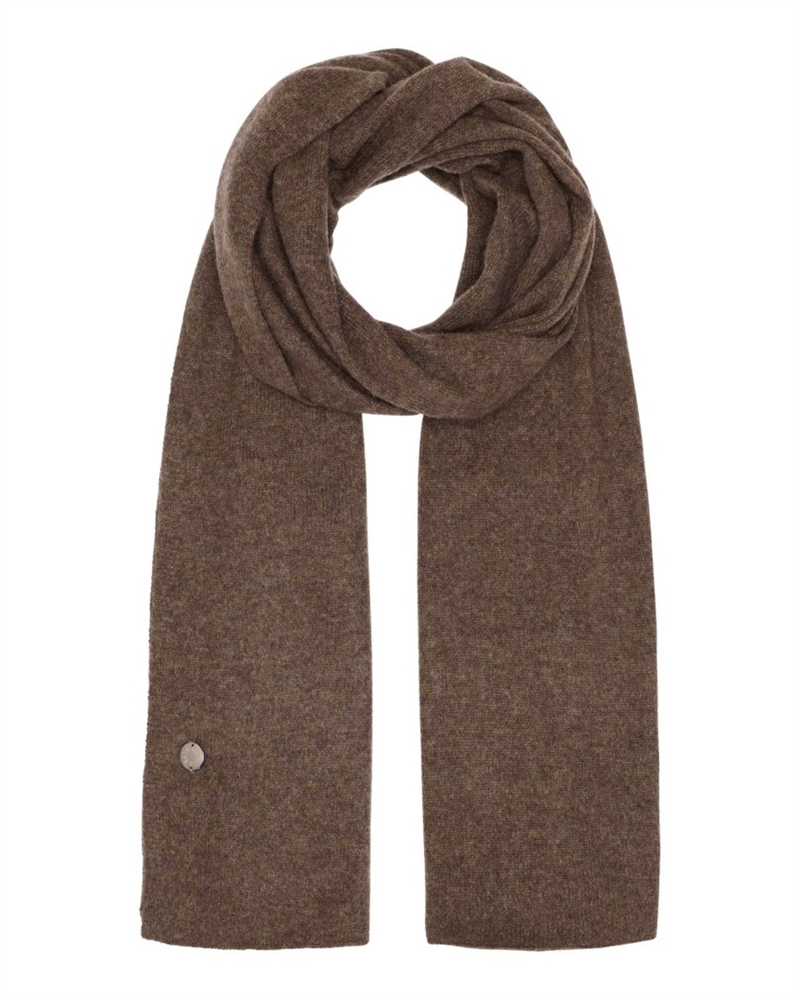 BETA STUDIOS AJA LONG SCARF WALNUT