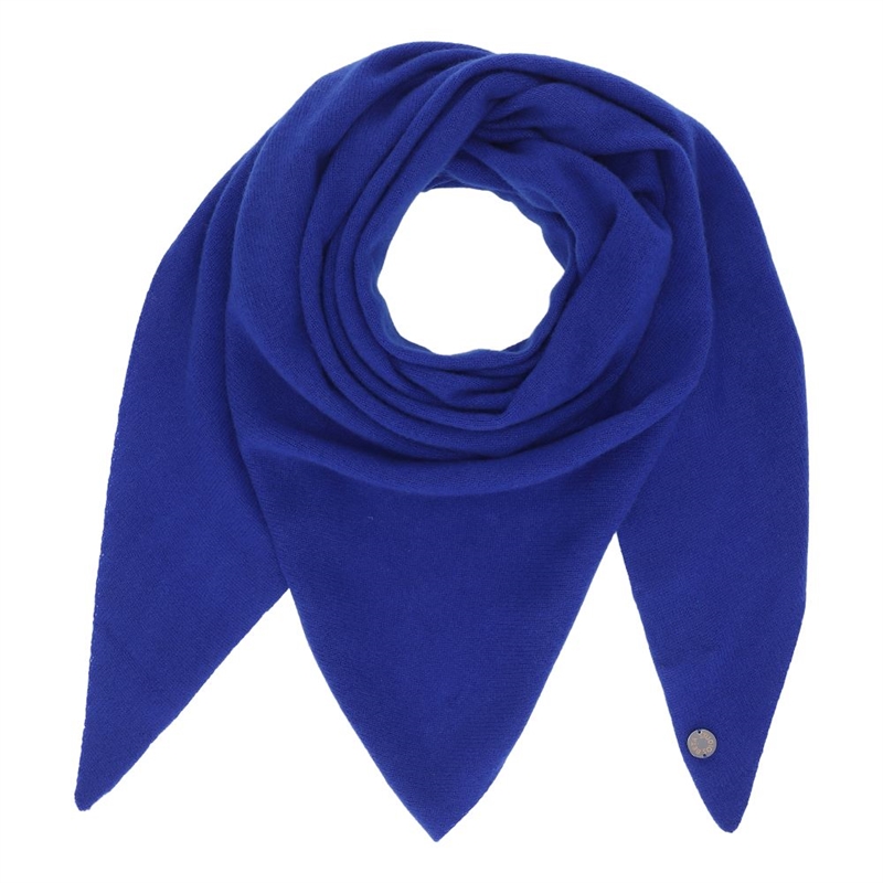 BETA STUDIOS TRIANGLE SCARF AZURE BLUE
