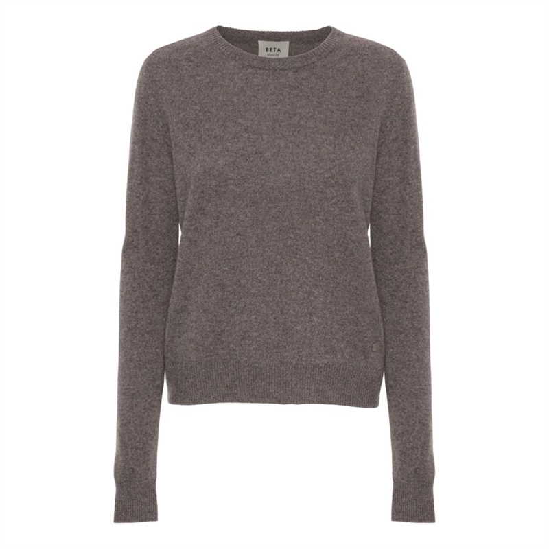 BETA STUDIOS O-NECK BASIC CASHMERE MOLE