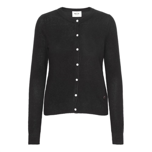 BETA STUDIOS CLASSIC CARDIGAN CASHMERE BLACK