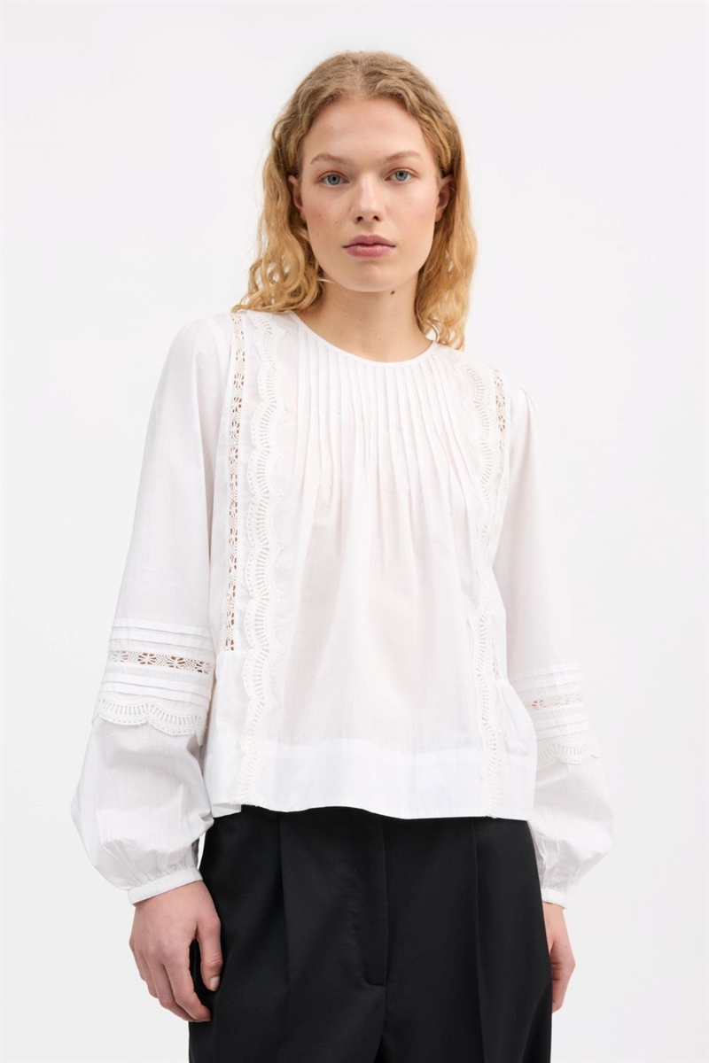 SKALL STUDIO LEAF BLOUSE OPTIC WHITE