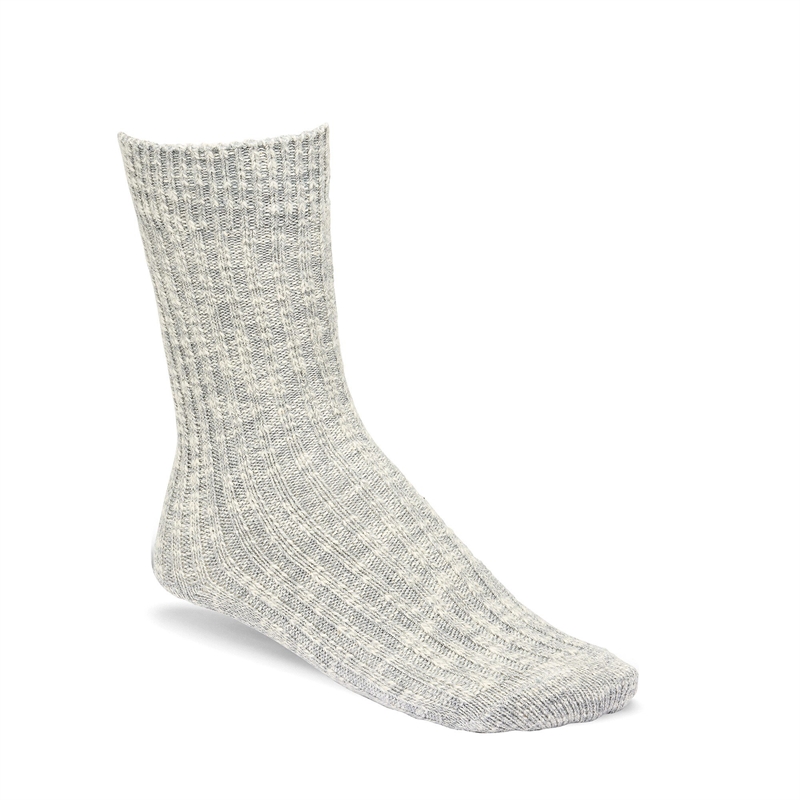 BIRKENSTOCK SOCKS WOMEN GRAY/WHITE