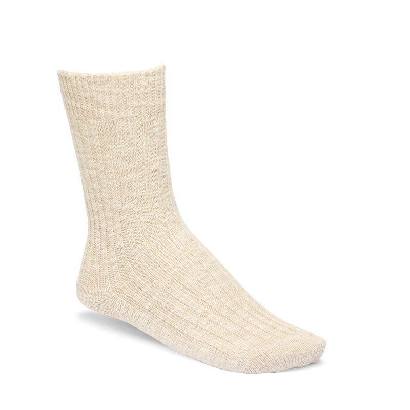 BIRKENSTOCK SOCKS WOMEN BEIGE/WHITE