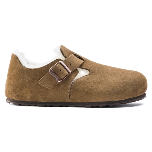 BIRKENSTOCK NARROW LONDON SHEARLING TEA