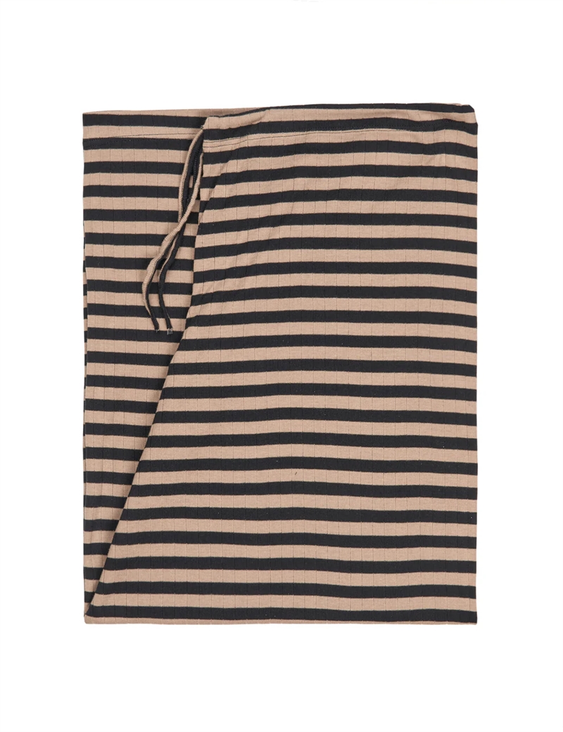 NØRGAARD PAA STRØGET NOVA PANTS NPS STRIPE BLACK/CAMEL
