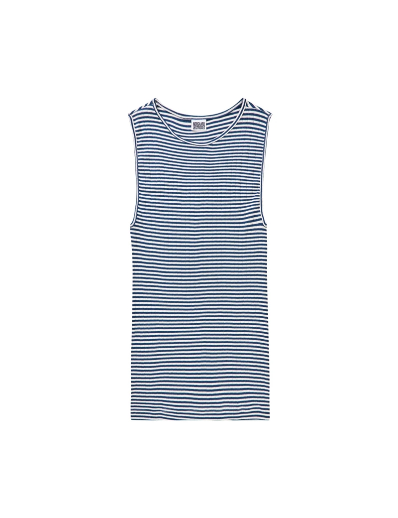 NØRGAARD PÅ STRØGET NPS TANK TOP FINE STRIPE MARINE/ECRU