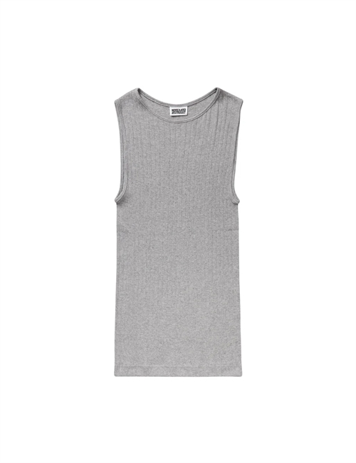 NØRGAARD PÅ STRØGET NPS TANK TOP SOLID COLOR MELANGE LIGHT GREY