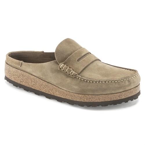 BIRKENSTOCK NAPLES SUEDE NARROW FIT TAUPE