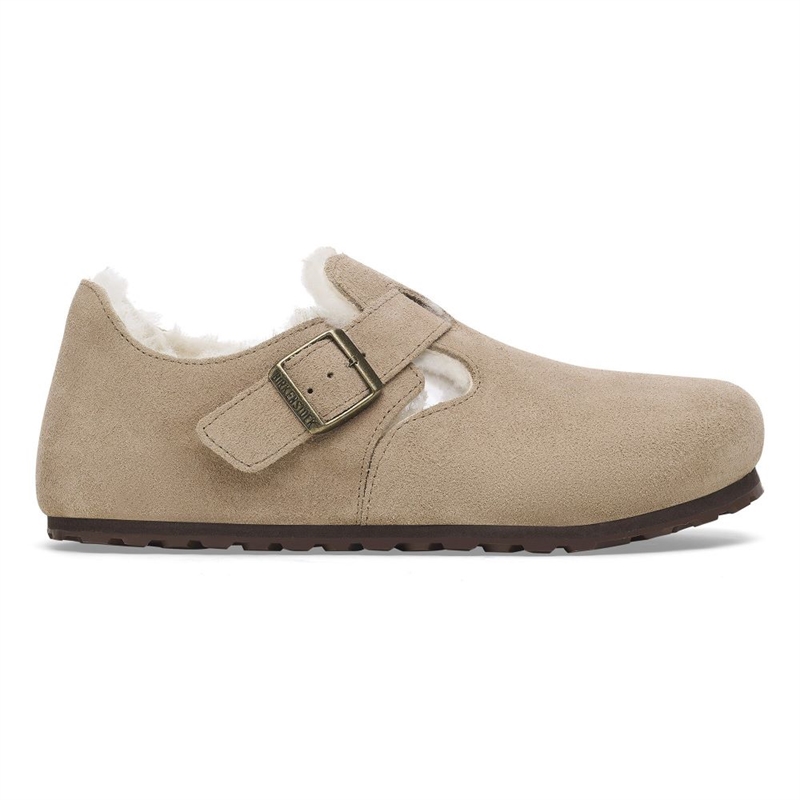 BIRKENSTOCK LONDON SHEARLING TAUPE