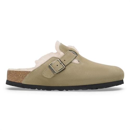 BIRKENSTOCK BOSTON VL/SHEARLING TAUPE