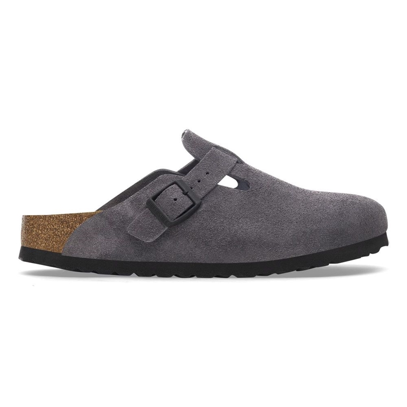 BIRKENSTOCK BOSTON NARROW FIT VELVET GREY 