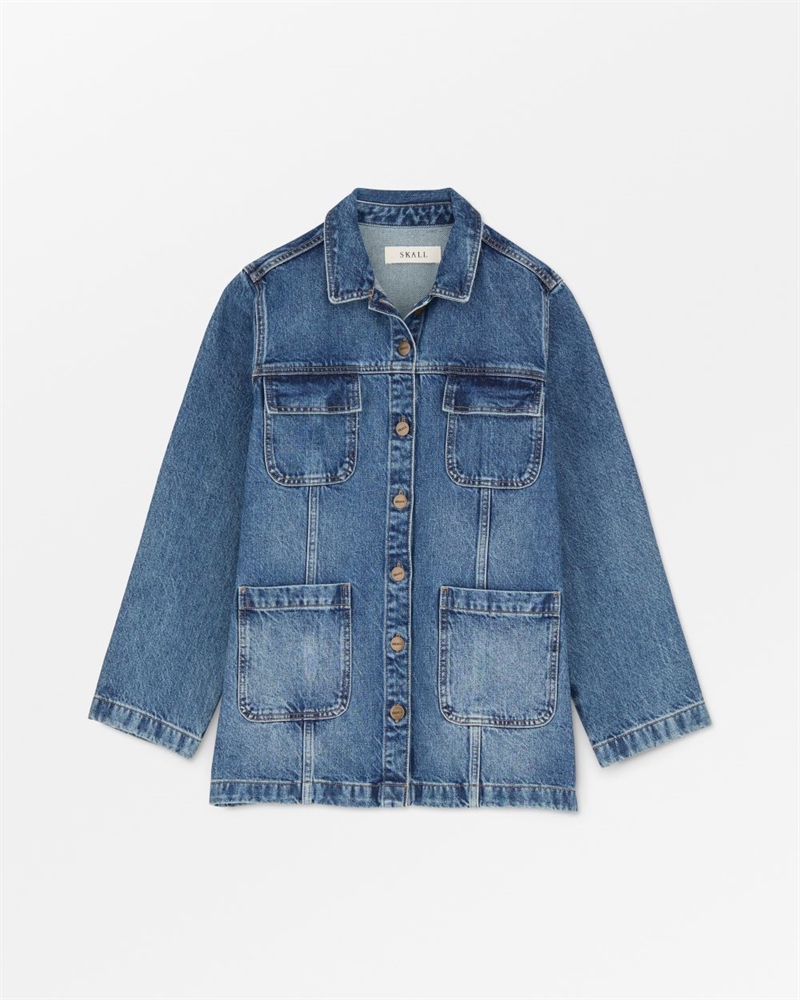 SKALL STUDIO MARGAUX SHIRT SLOUCHY BLUE