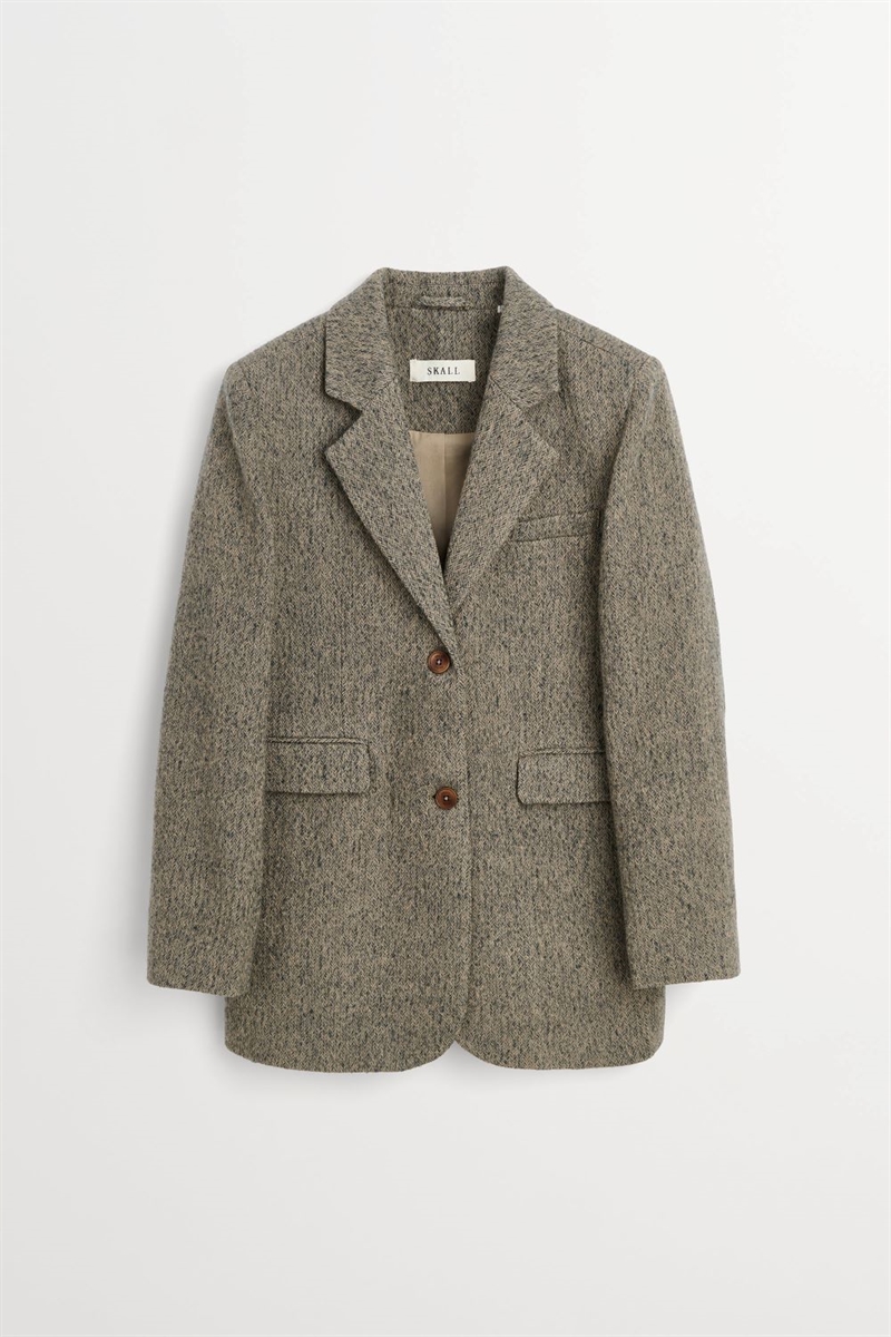 SKALL STUDIO JOAN BLAZER BROWN/GREY HERRINGBONE