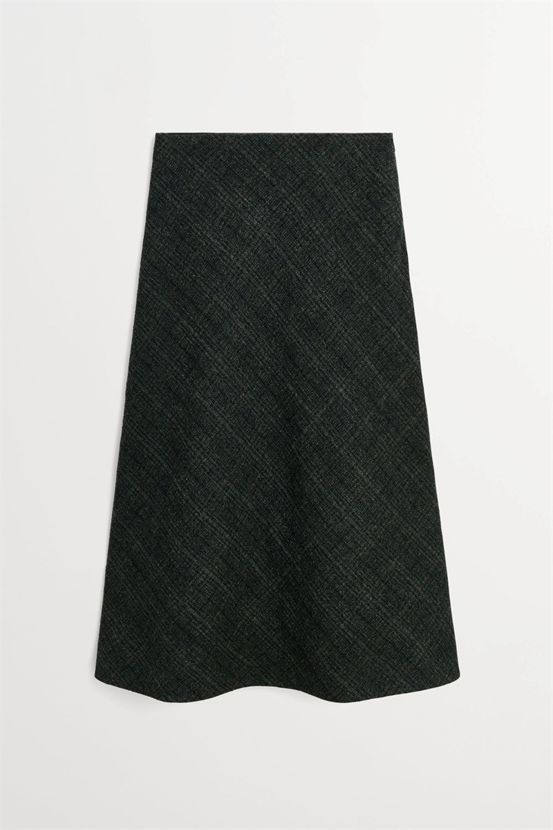 SKALL STUDIO MILA SKIRT GREEN CHECK STRUCTURE 