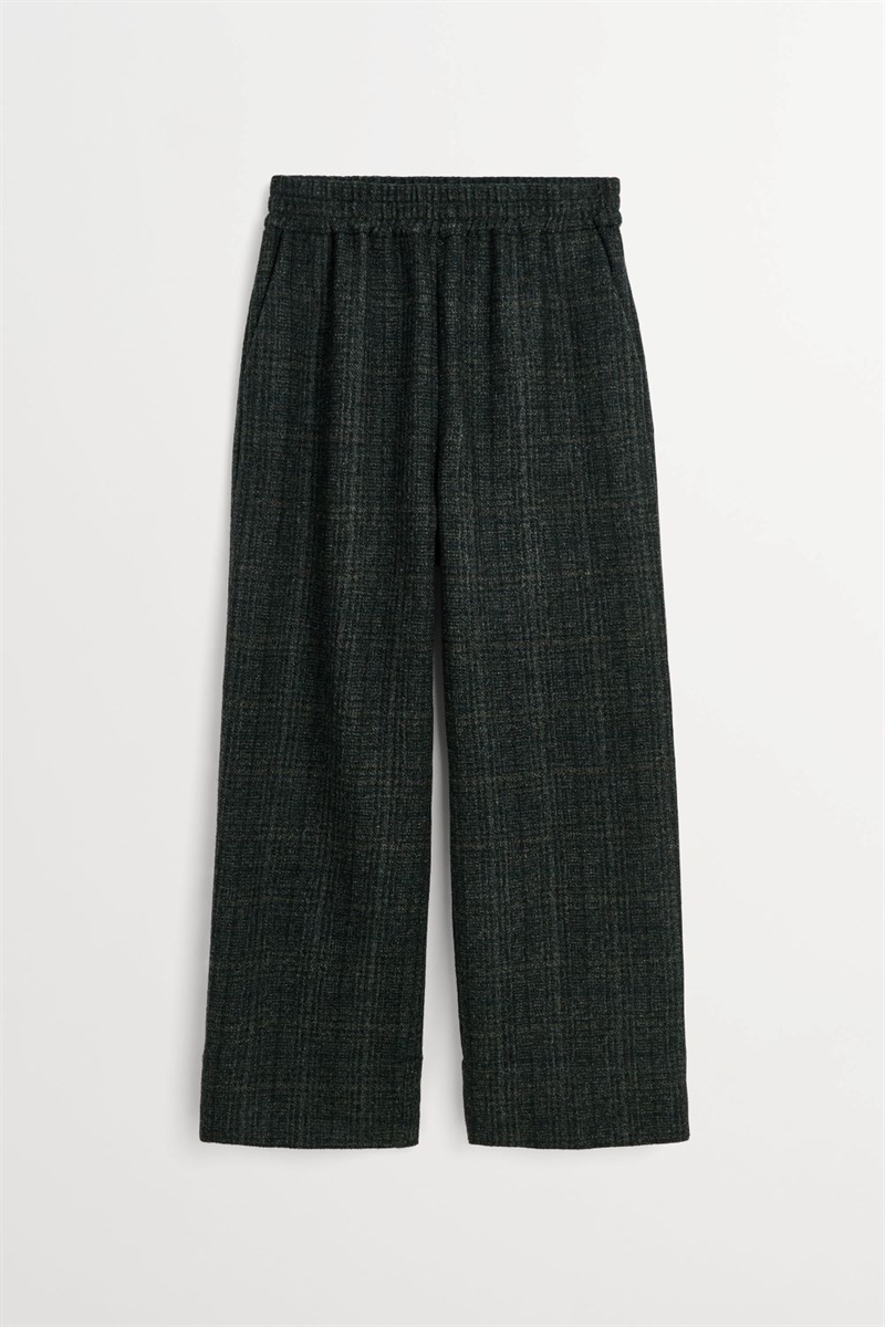 SKALL STUDIO JASMINE PANTS GREEN CHECK STRUCTURE