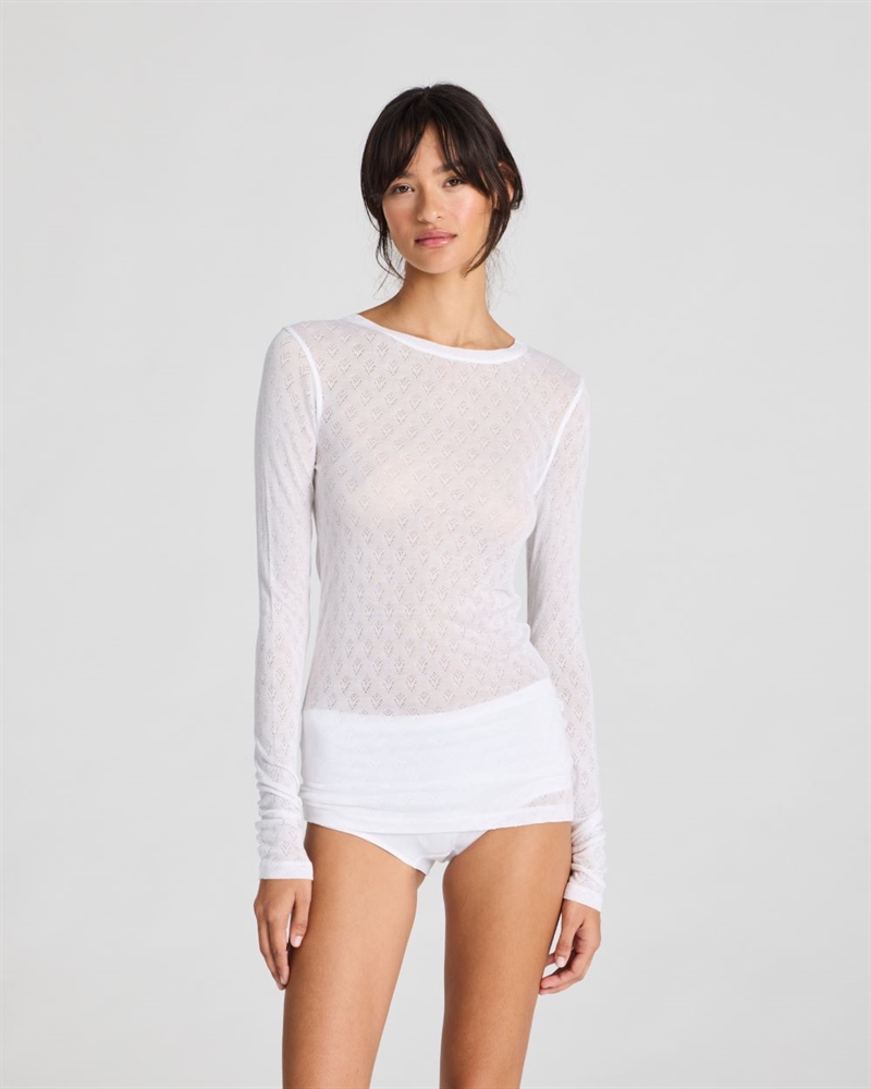 LISVA FERMI L/S SILK TOP WHITE 