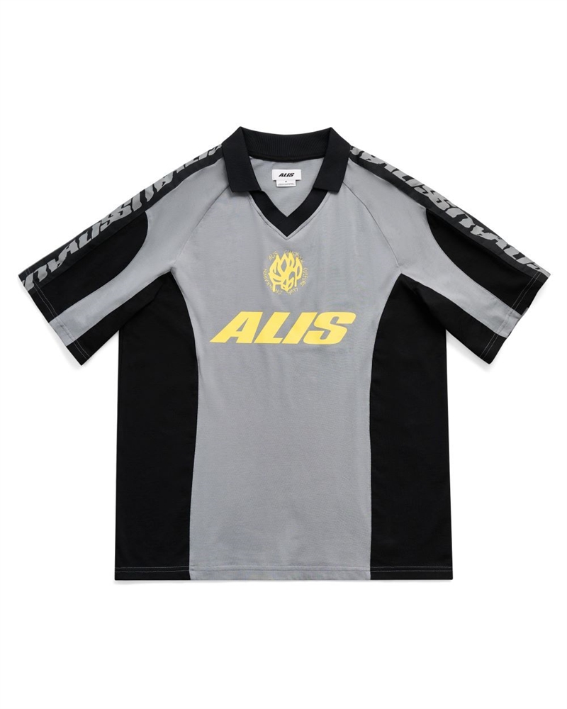 ALIS ALAIN POLO TEE BLACK/GREY