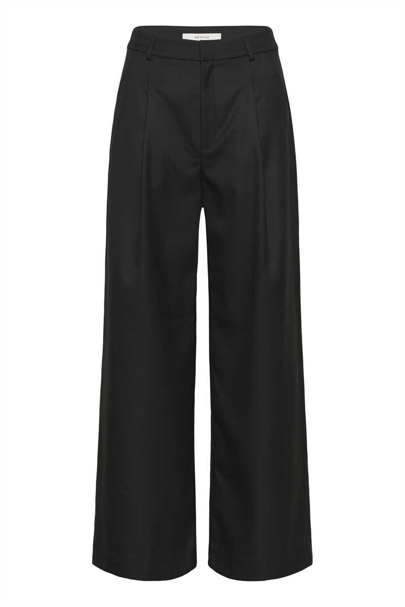 GESTUZ GZPAULA MW WIDE PANTS BLACK