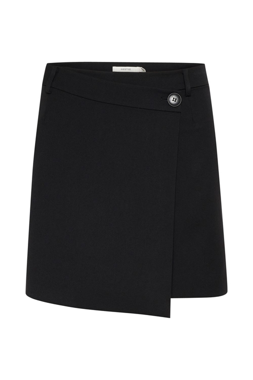 GESTUZ GZPAULA MW WRAP SKIRT BLACK