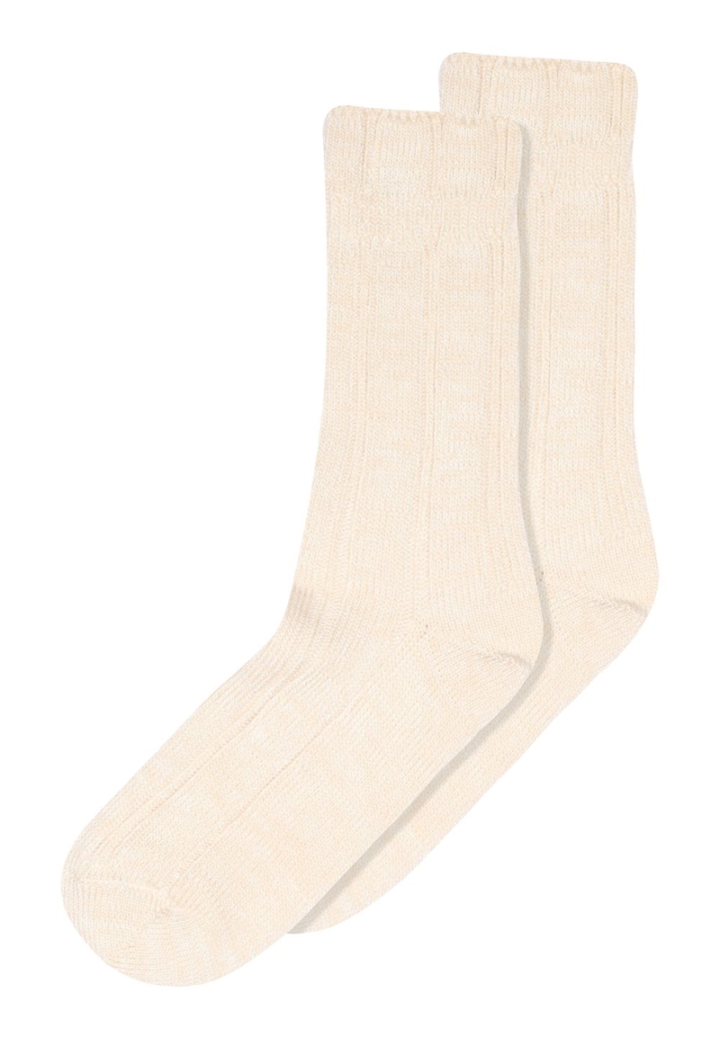 MP DENMARK BE WOOL SOCKS ECRU