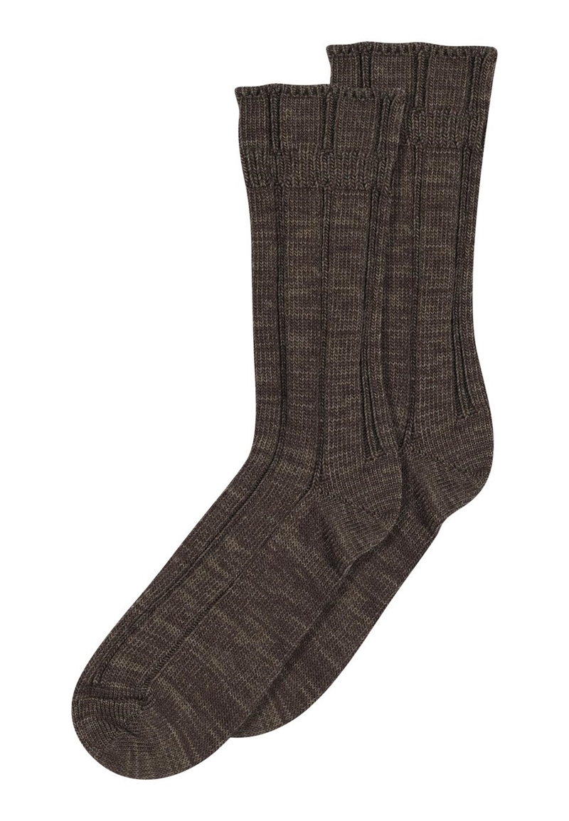 MP DENMARK BE SOCKS BROWN MELANGE