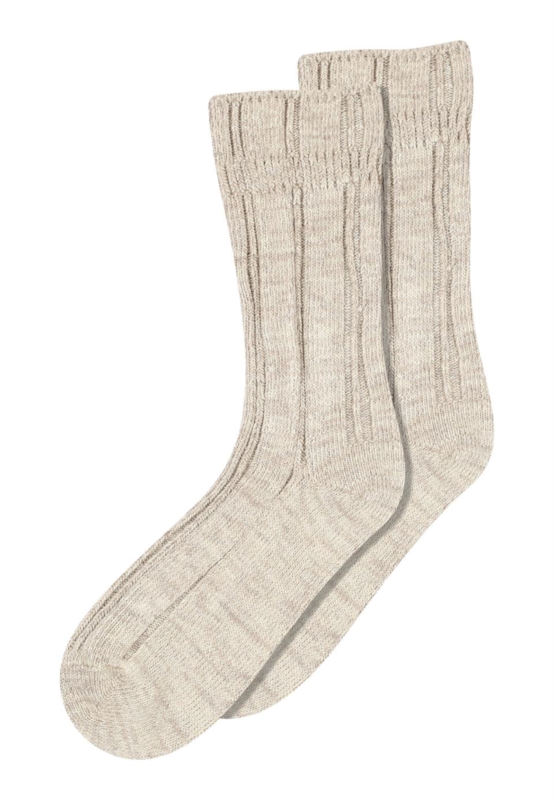 MP DENMARK BE SOCKS LIGHT BROWN MELANGE