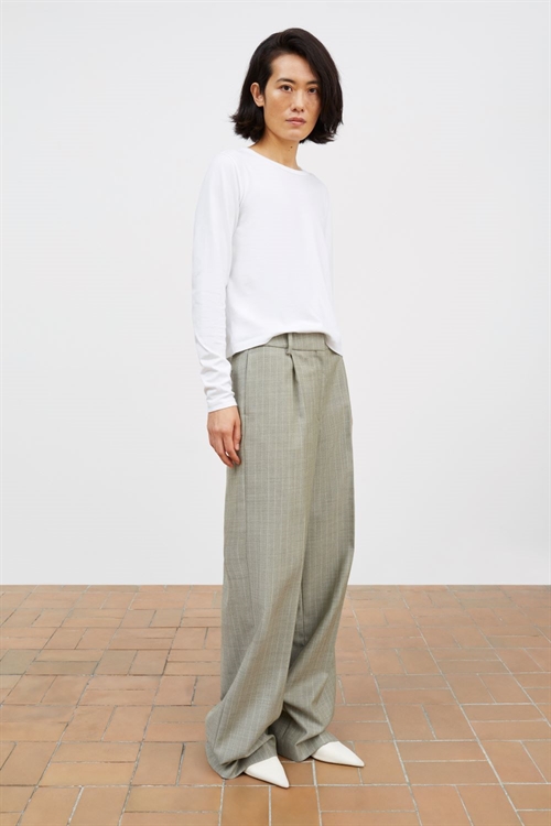 SKALL STUDIO THOM TROUSERS LIGHT GREY/ECRU