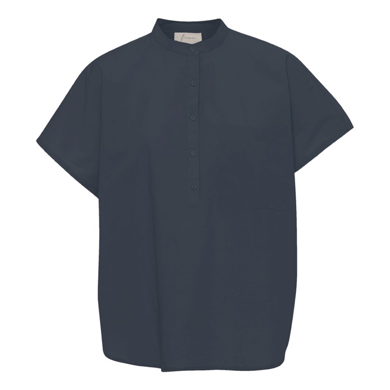 FRAU COLOMBO SS TOP INDIA INK BLUE