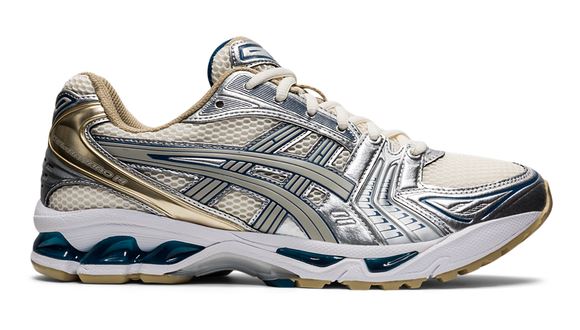 ASICS GEL-KAYANO 14 SNEAKERS CREAM/PURE SILVER