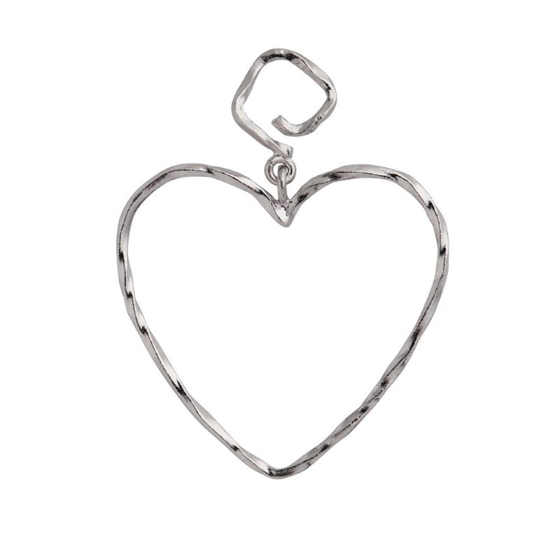 STINE A FUNKY HEART EARRING SILVER SINGLE