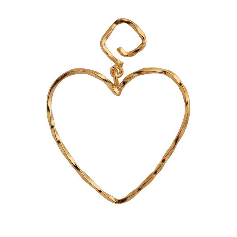 STINE A FUNKY HEART EARRING GOLDPLATED SINGLE