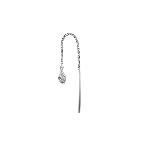 STINE A TOUT PETIT DANGLING ILE DE L'AMOUR EARRING SILVER SINGLE