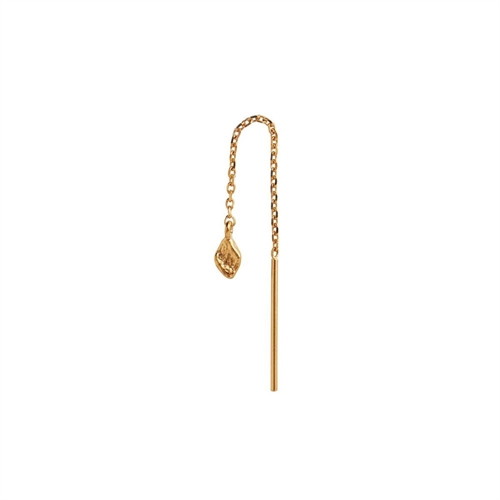 STINE A TOUT PETIT DANGLING ILE DE L'AMOUR EARRING GODPLATED SINGLE