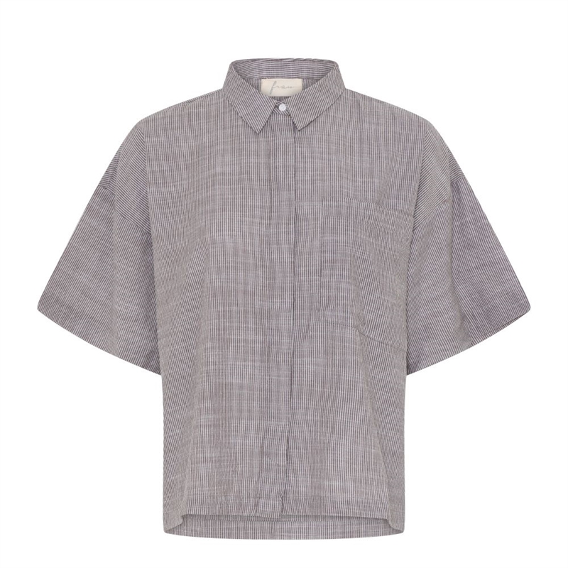FRAU NICE SS SHIRT COFFEE QUARTZ BROWN