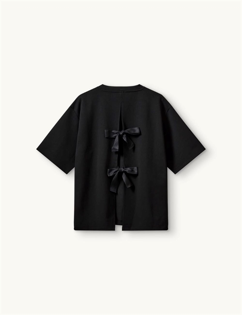 THE GARMENT BOW TEE ONE SIZE BLACK