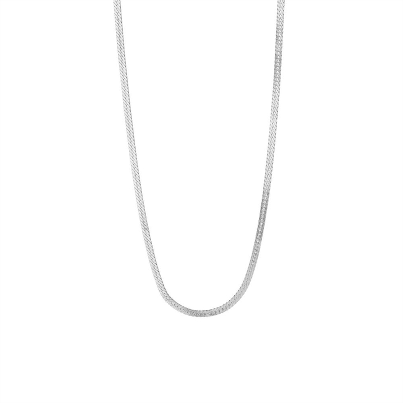 STINE A SHORT SNAKE NECKLACE SILVER