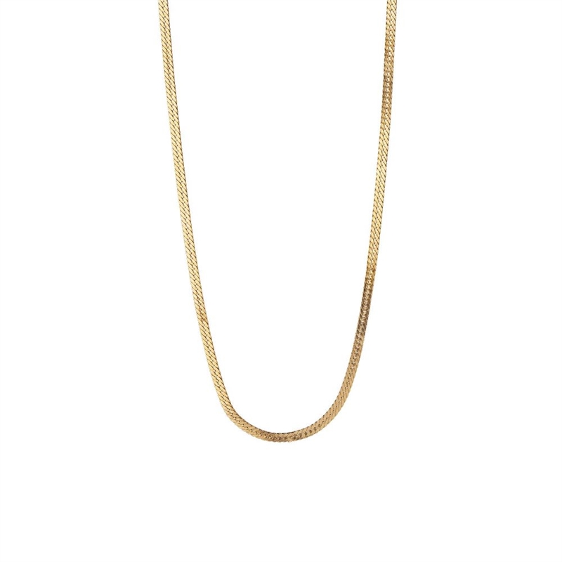 STINE A SHORT SNAKE NECKLACE GOLDPLATED