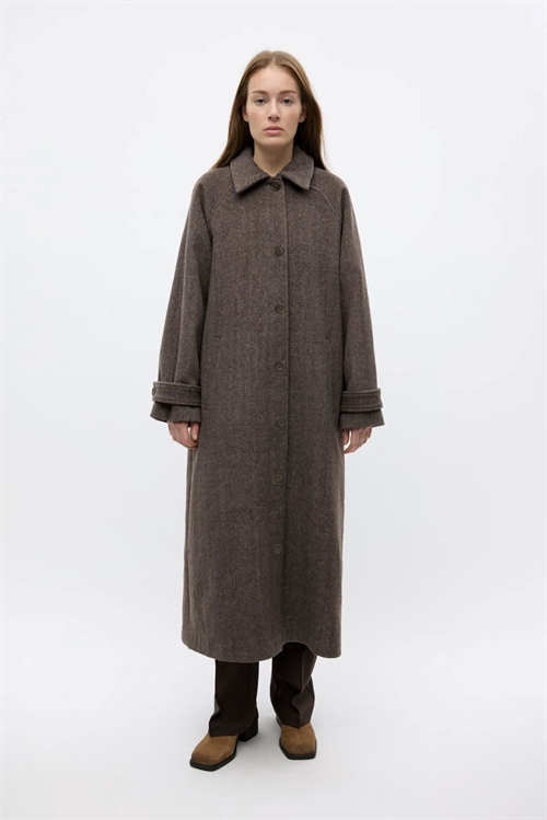 ENVII ENSENECA WOOL JACKET BROWN MEL