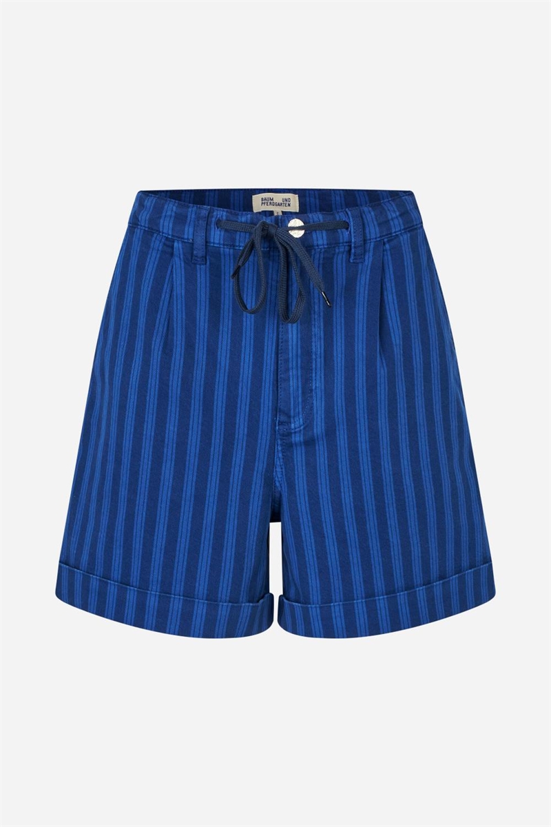 BAUM UND PFERDGARTEN NESSA SHORTS BLUE DEPTHS STRIPE