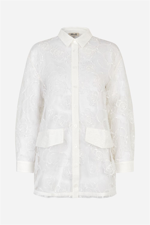BAUM UND PFERDGARTEN ANNICA SHIRT BLANC DE BLANC