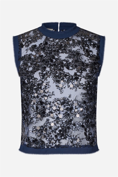 BAUM UND PFERDGARTEN MANIRA BLOUSE BARITONE BLUE