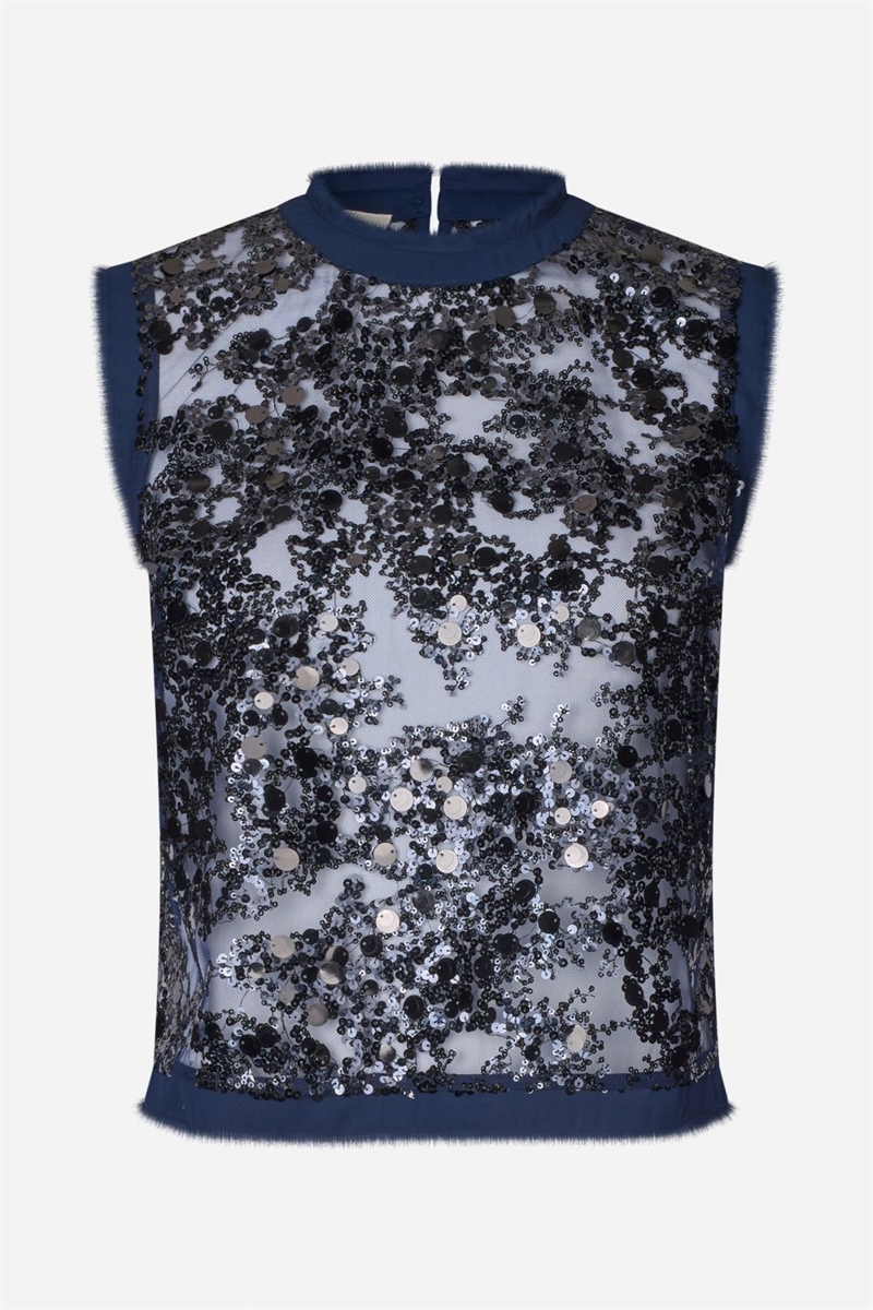 BAUM UND PFERDGARTEN MANIRA BLOUSE BARITONE BLUE