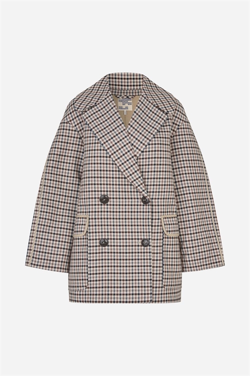 BAUM UND PFERDGARTEN BATICIA JACKET BROWN CAMEL CHECK