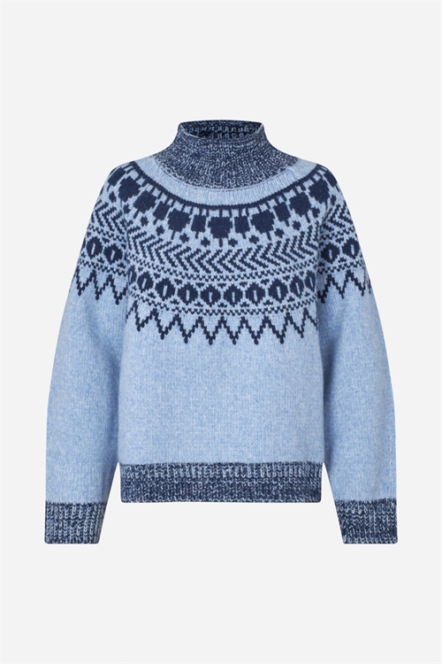 BAUM UND PFERDGARTEN CIANA SWEATER BLUE FAIR ISLE 