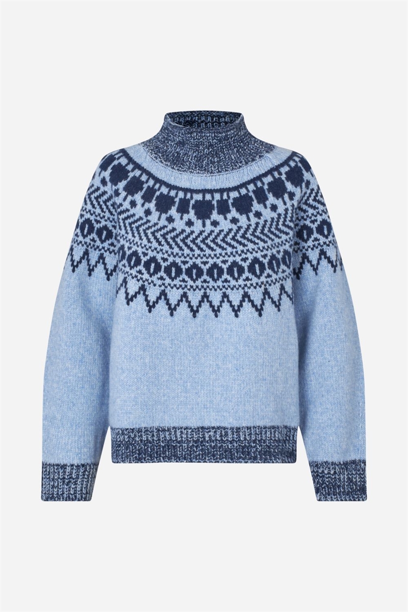 BAUM UND PFERDGARTEN CIANA SWEATER BLUE FAIR ISLE 