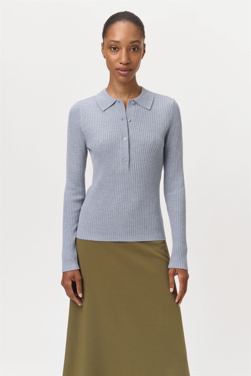 LOVE CHILD 1979 LISA BLOUSE GREY MELANGE