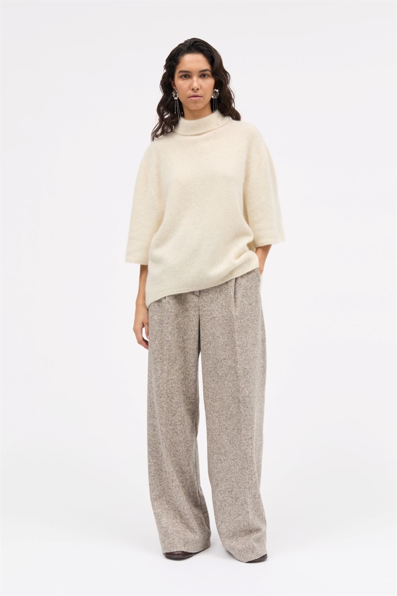 MKDT KOLLY YAK KNITED BLOUSE IVORY