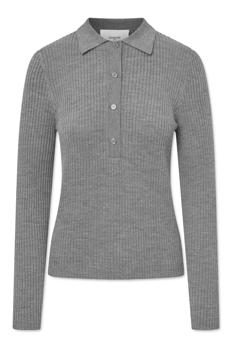 LOVECHILD LISA BLOUSE GREY MELANGE