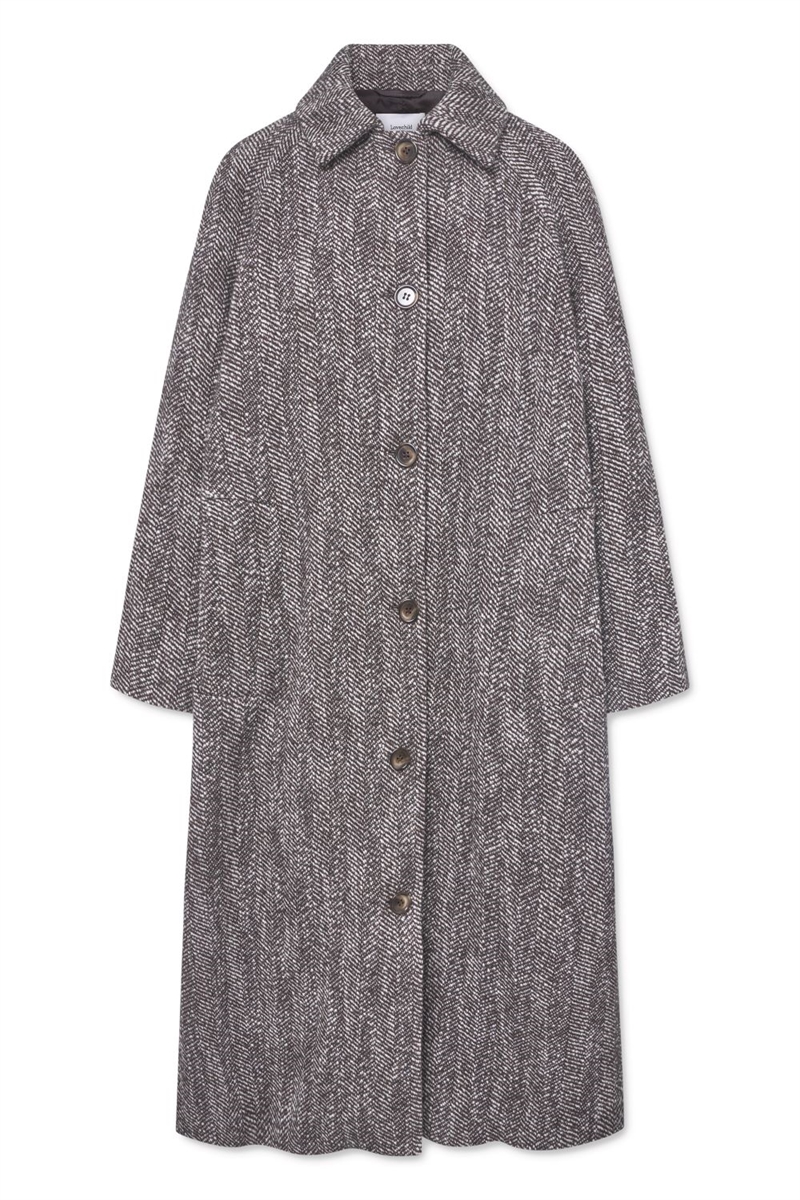 LOVECHILD TAYLOR COAT BROWN HERRINGCOAT