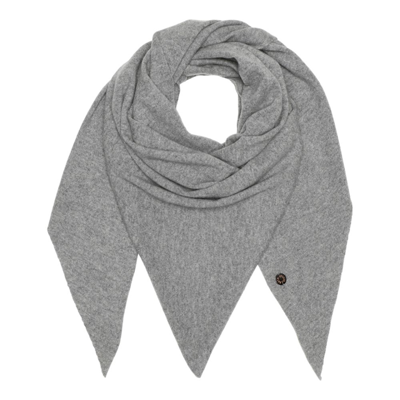 BETA STUDIOS TRIANGLE BIG SCARF GREY MELANGE